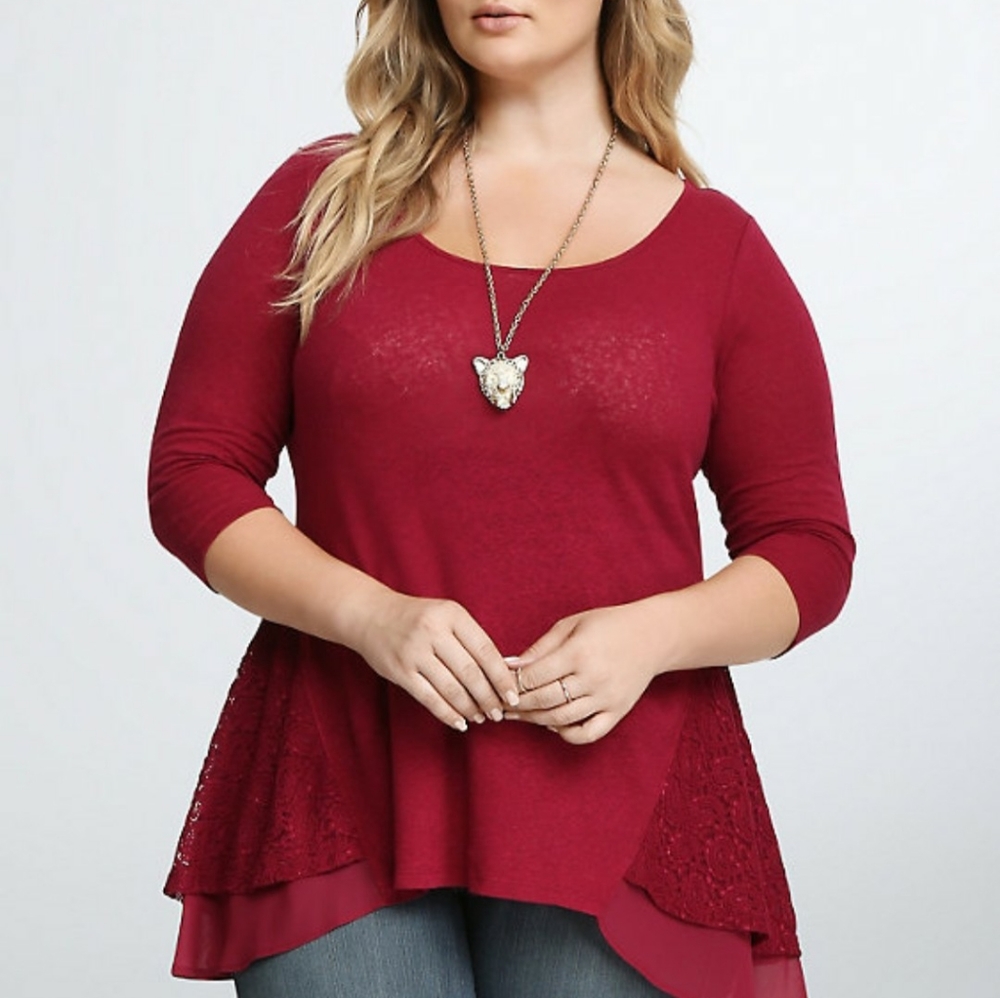 Torrid lace tunic